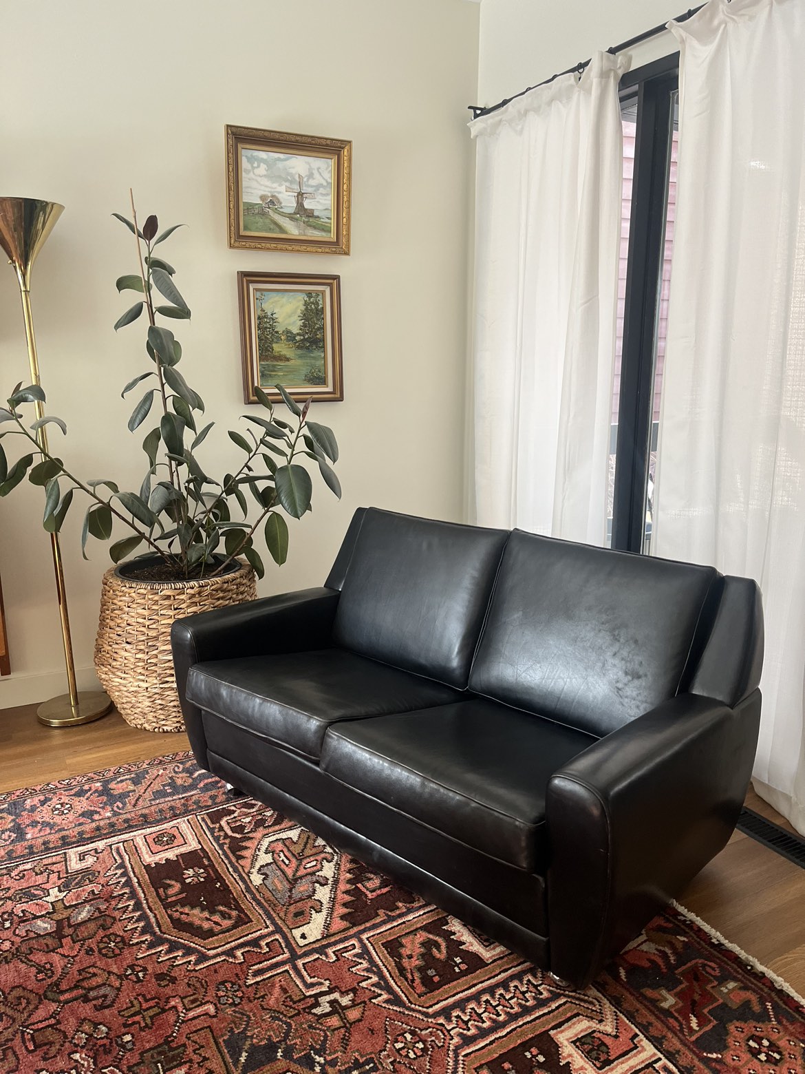 1970s High end German made mid century love seat - photo 2