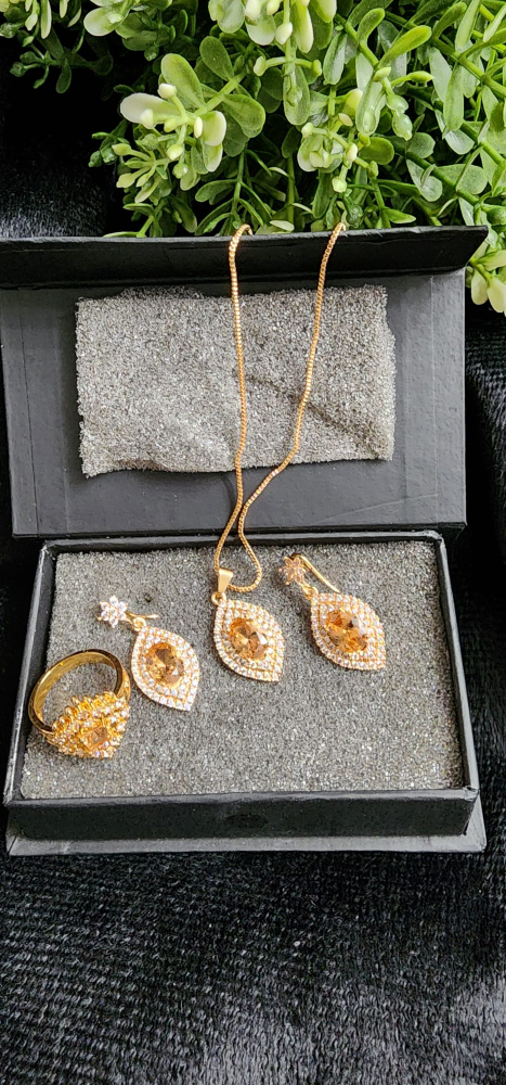 3 piece locket set with ring thumbnail