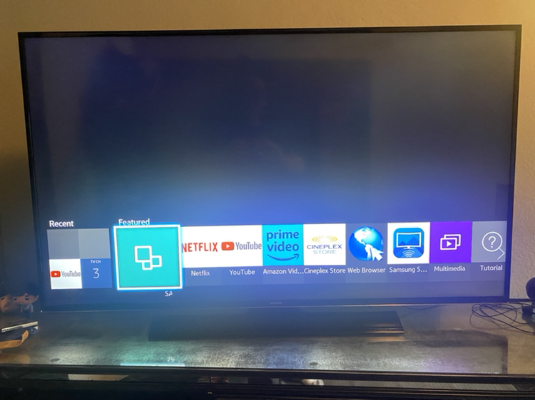 Samsung 55” Uhd Tv with Sanus 51-70 Full Motion tv mount thumbnail