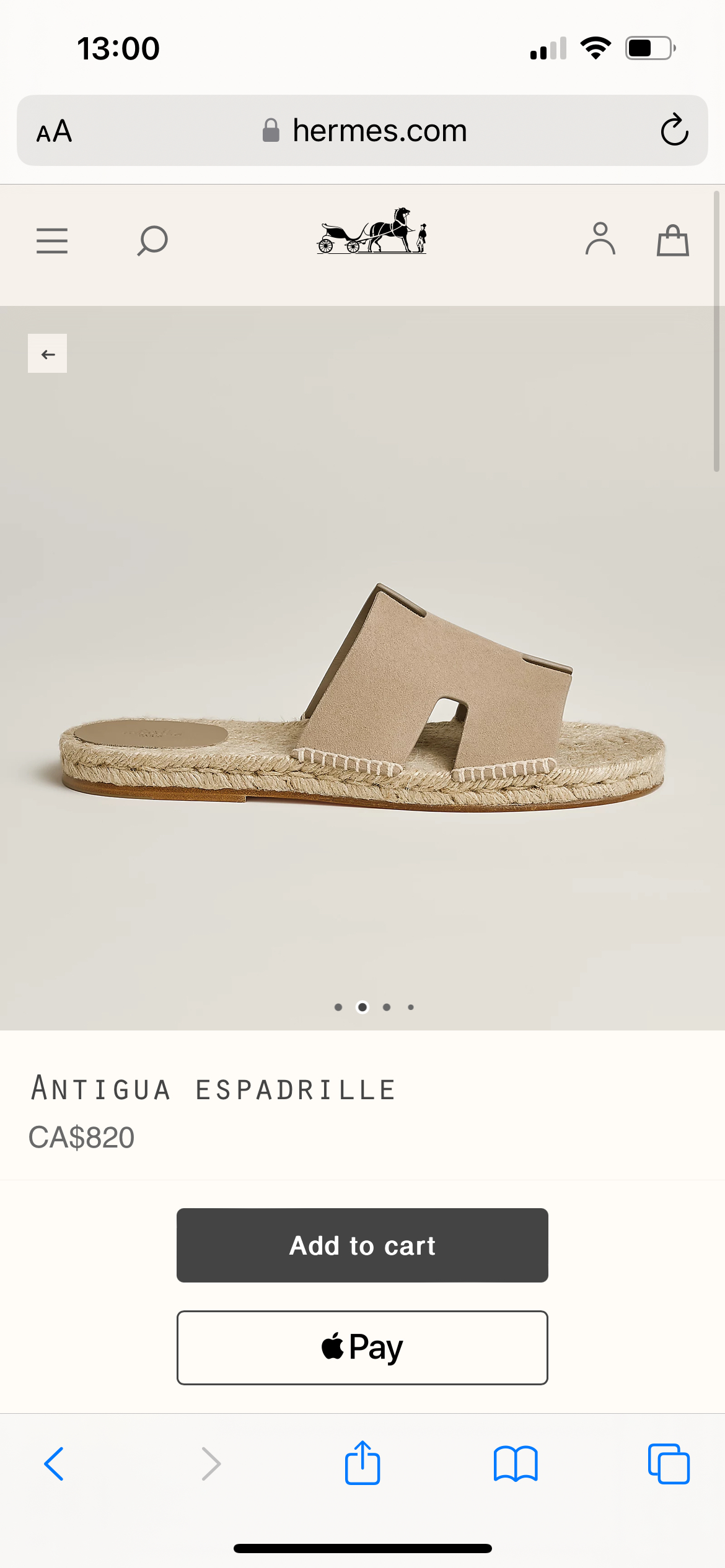 Hermès Antigua Espadrille - photo 3