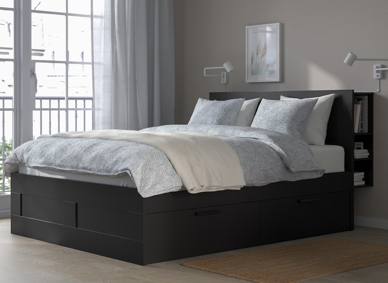 Queen Headboard with Storage - ASSEMBLED - photo 2