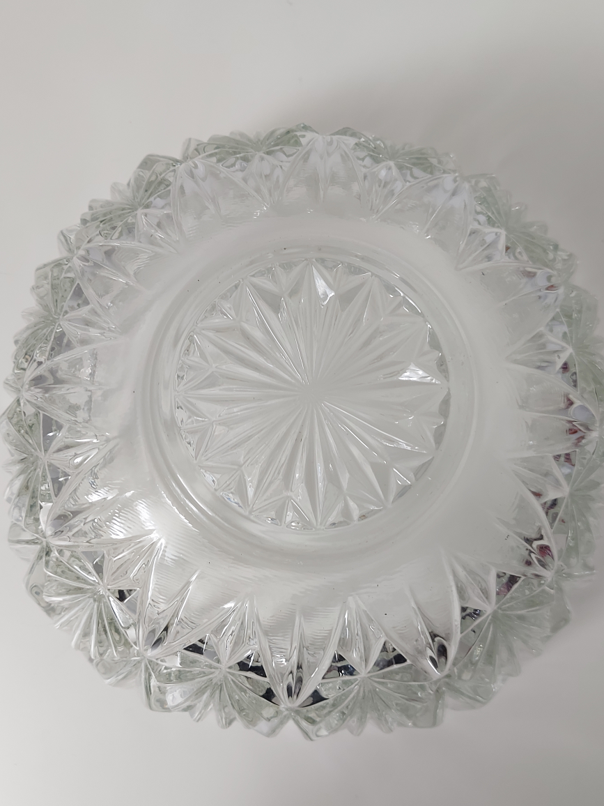 Vintage Crystal Serving Bowl - large size image indicator(5)
