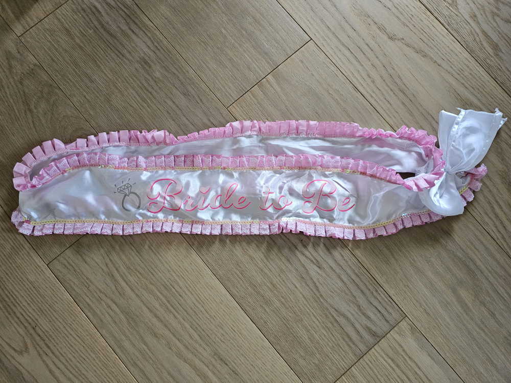 Bride to Be sash thumbnail