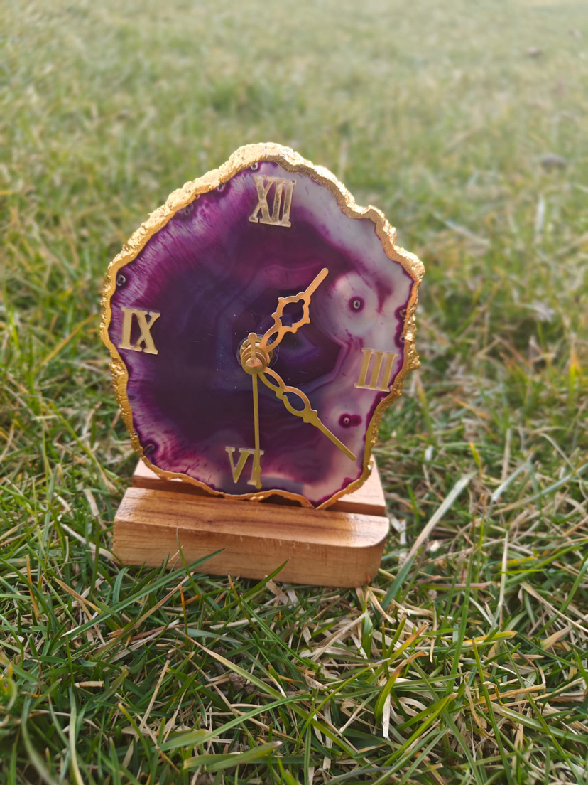 🥕⚡️Amtethyst clock ( natural healing stone guaranteed) - photo 2