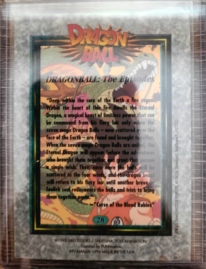 1995 Dragon Ball Z Goku Refractor Card - photo 2