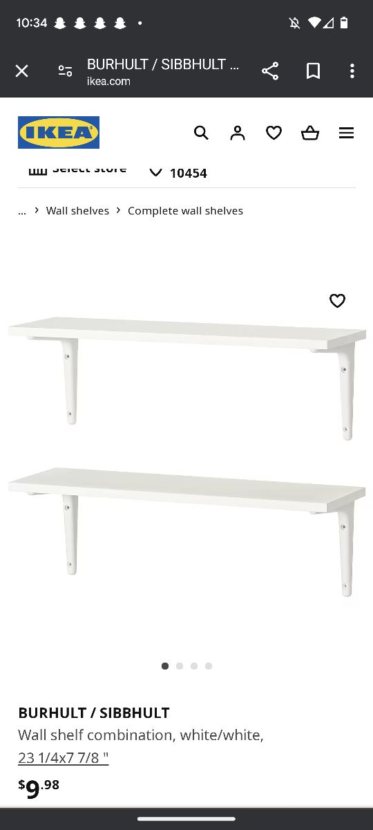 2 IKEA wall shelf