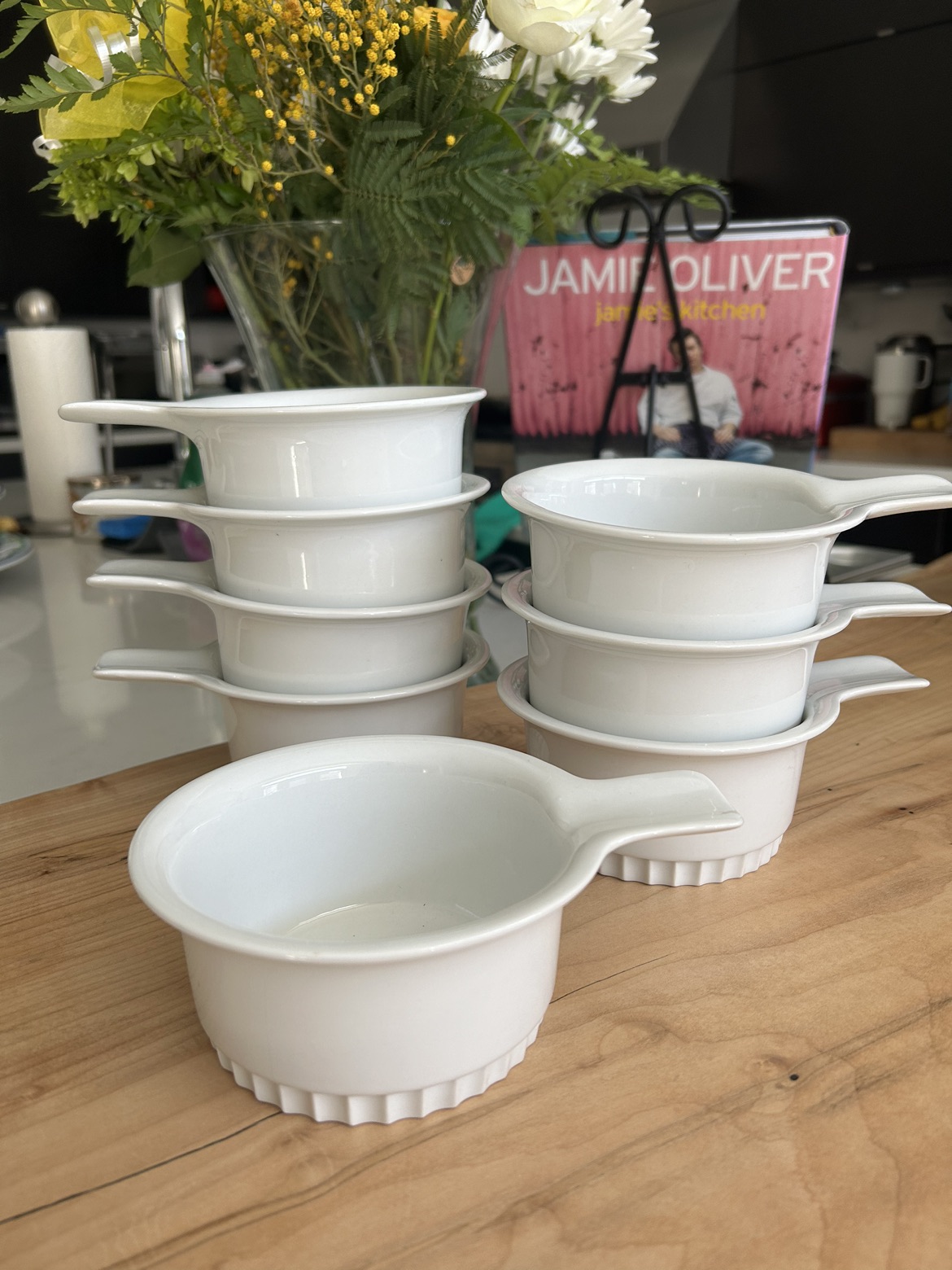 French onion soup bowls x8