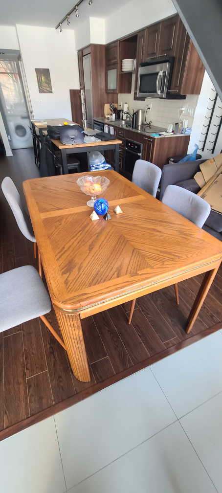 Solid wood kitchen/dining room table