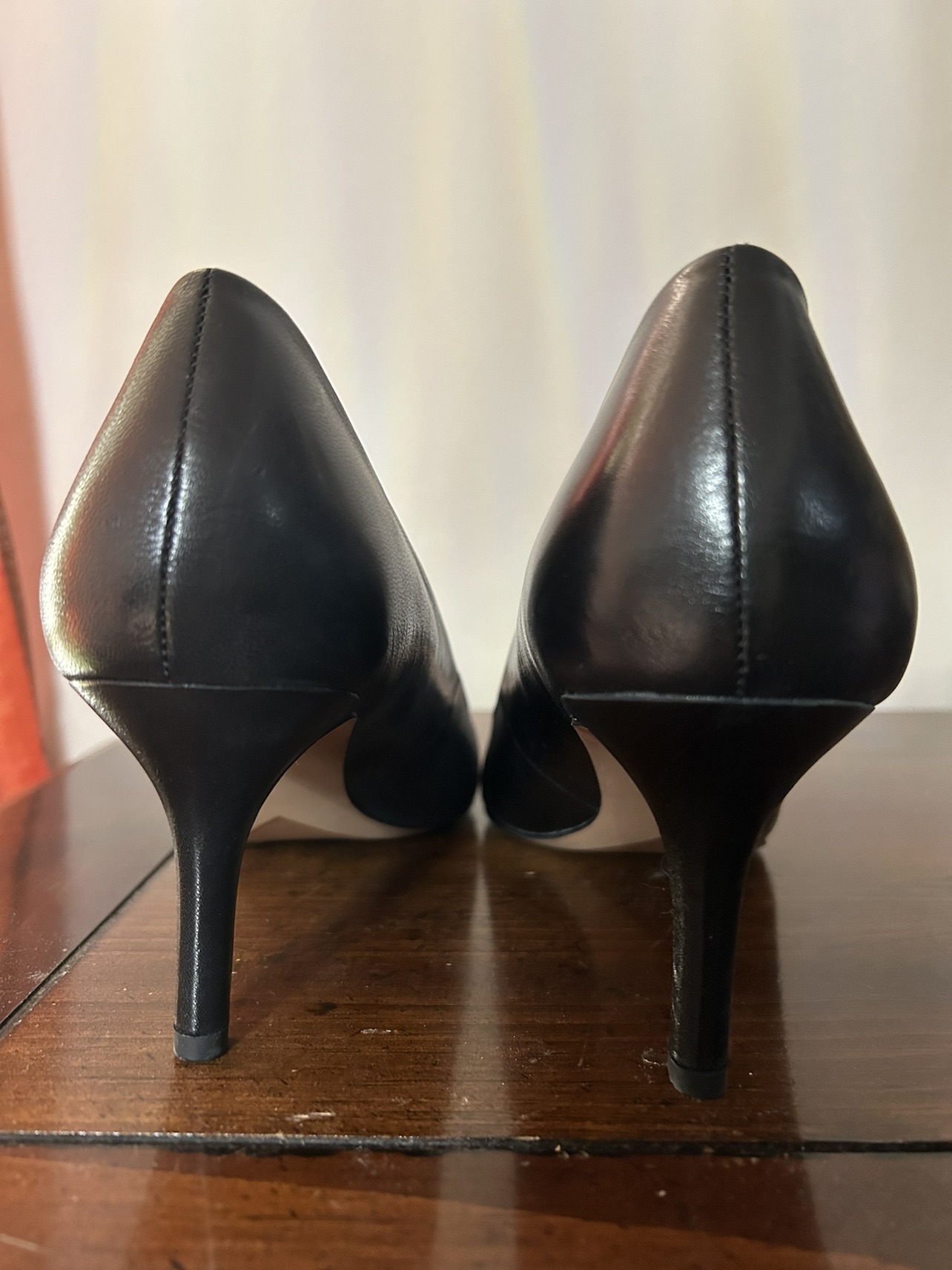 Women’s black leather pumps, Franco Sarto size 12 - photo 5