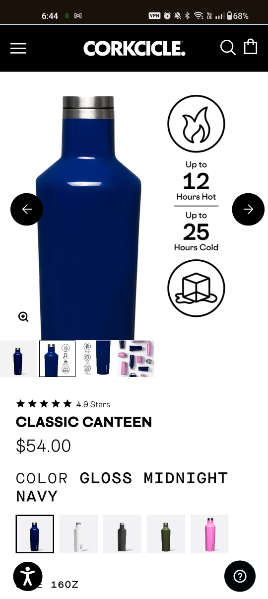 Corkcicle Canteen/Water bottle image indicator(5)