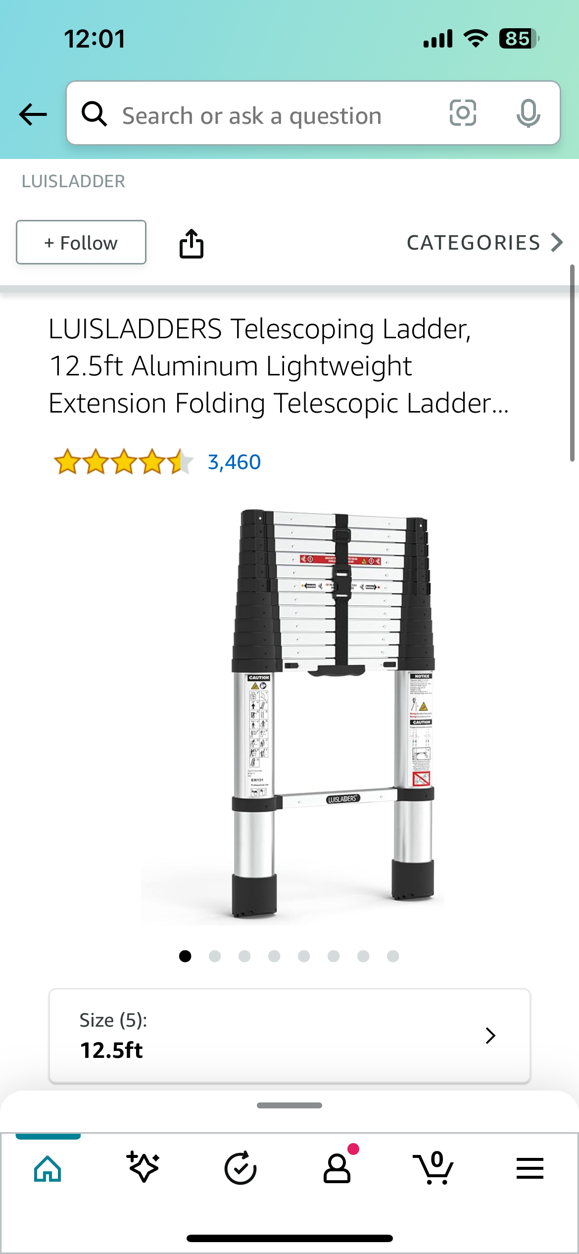Retractable ladder