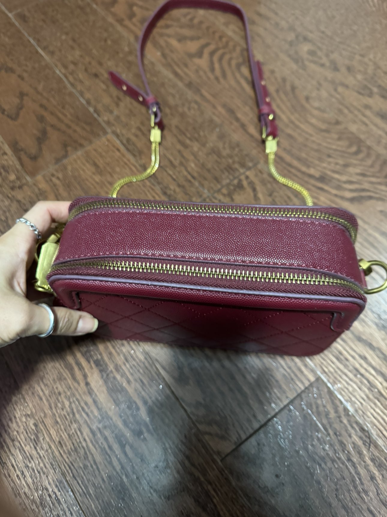 [NEVER USED] Burgundy crossbody bag image indicator(4)