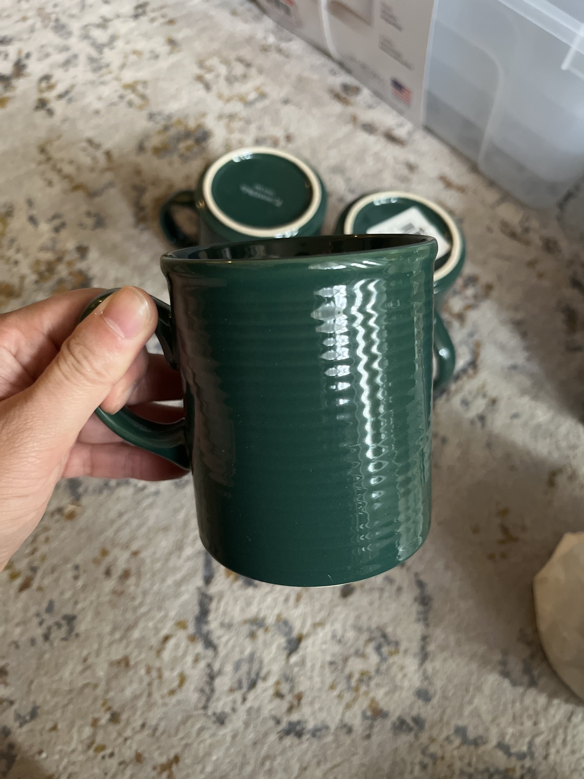 Sears deep Green Mugs x 4 image indicator(4)