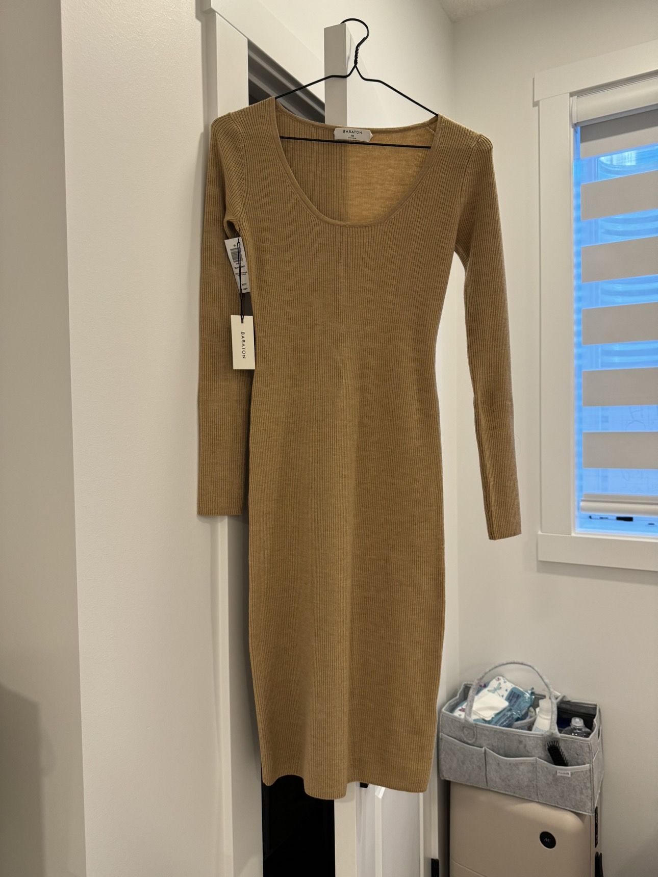 Aritzia Tan Knit Dress Brand New