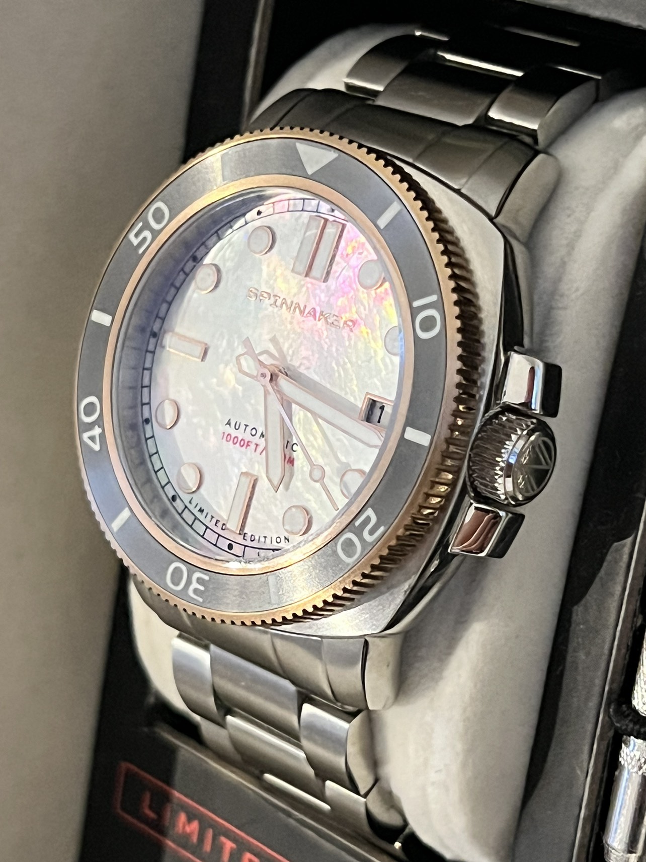 SPINNAKER HULL PEARL DIVER AUTOMATIC LIMITED EDITION MENS WATCH image indicator(4)