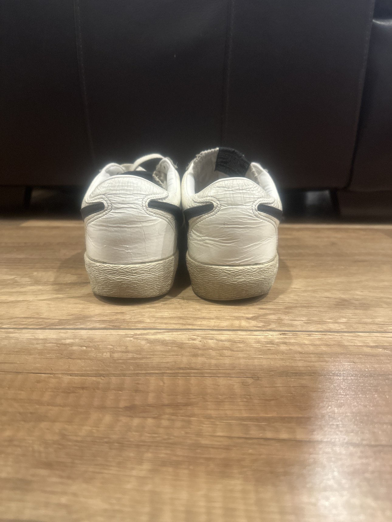 2008 Nike Blazer Low Classic Premium “Creased Patent Pack” White - photo 2