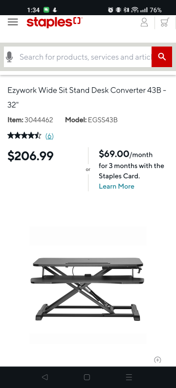 Standing Desk Converter- Wide 32" - photo 2