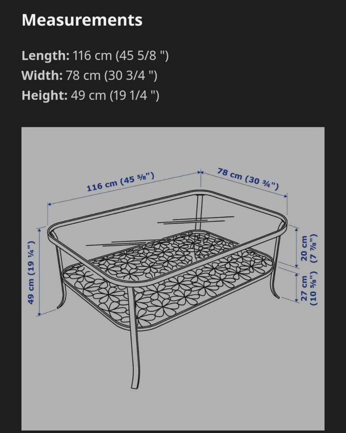 IKEA glass coffee table - photo 3