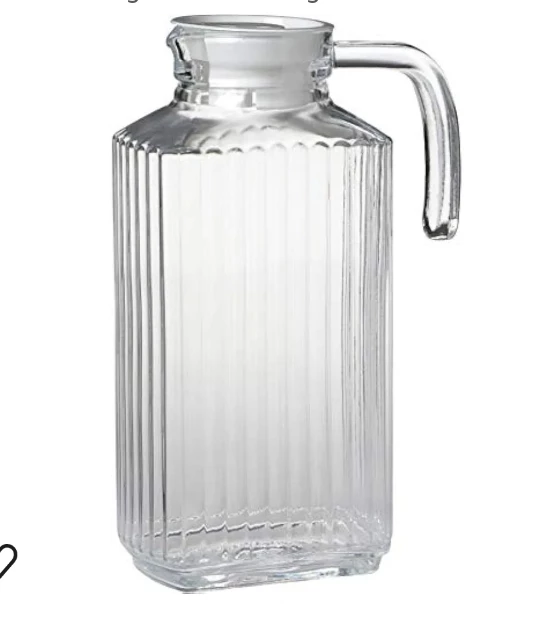 Glass Pitcher 1.85 L for Milk or Water or Juice (Quantity - 2) thumbnail