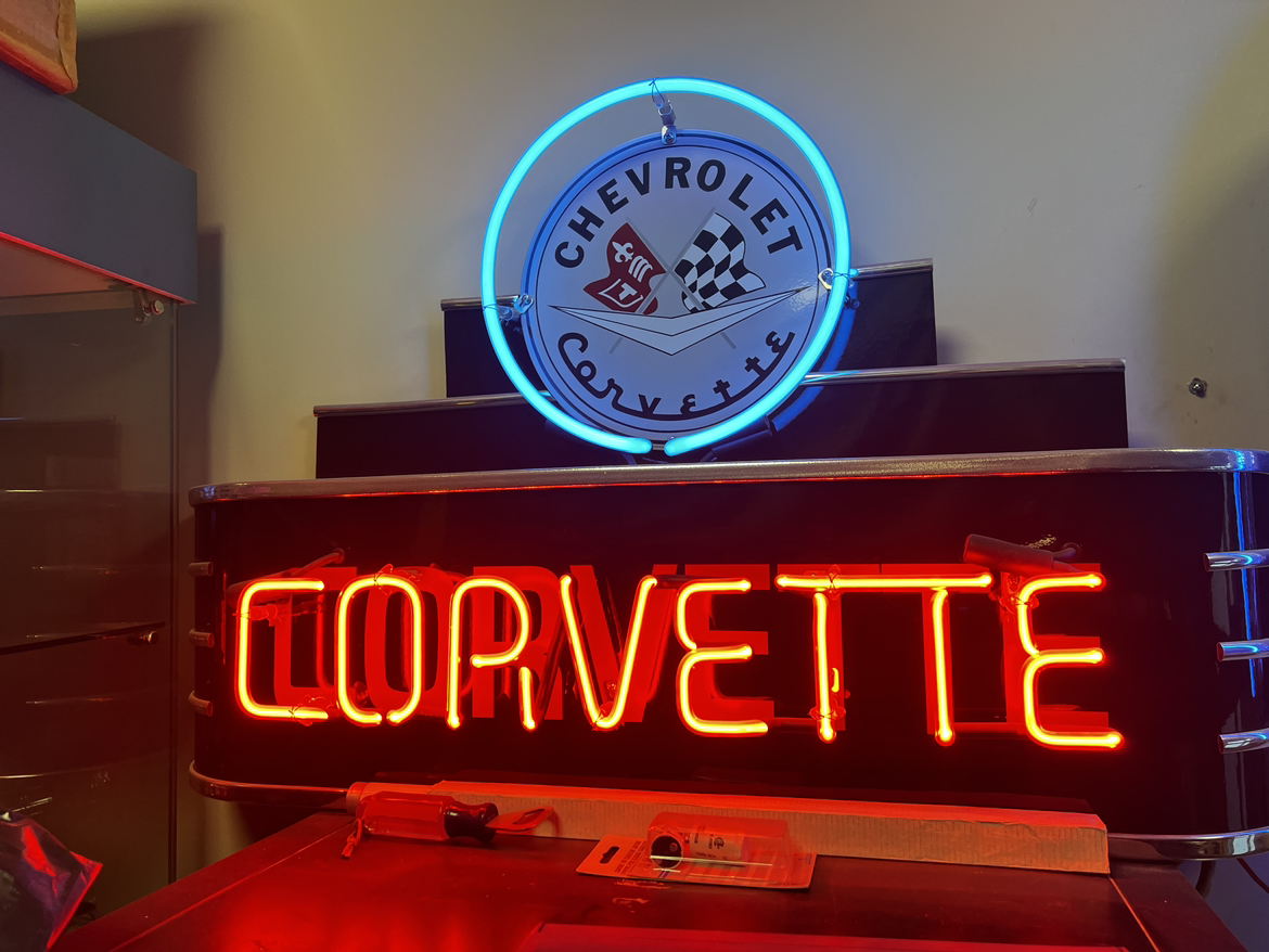 Large Corvette Neon Sign