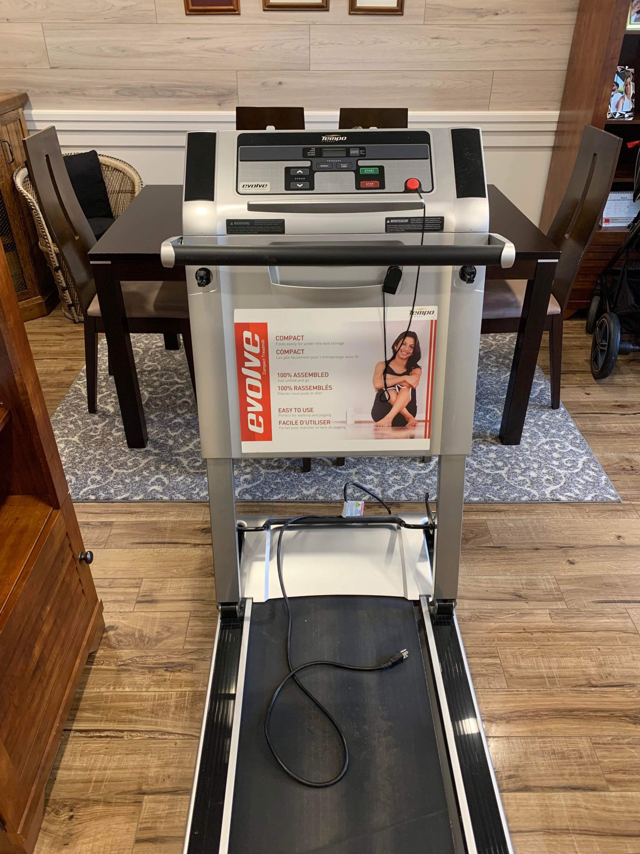 Tempo Evolve Fold-Away Treadmill - photo 5