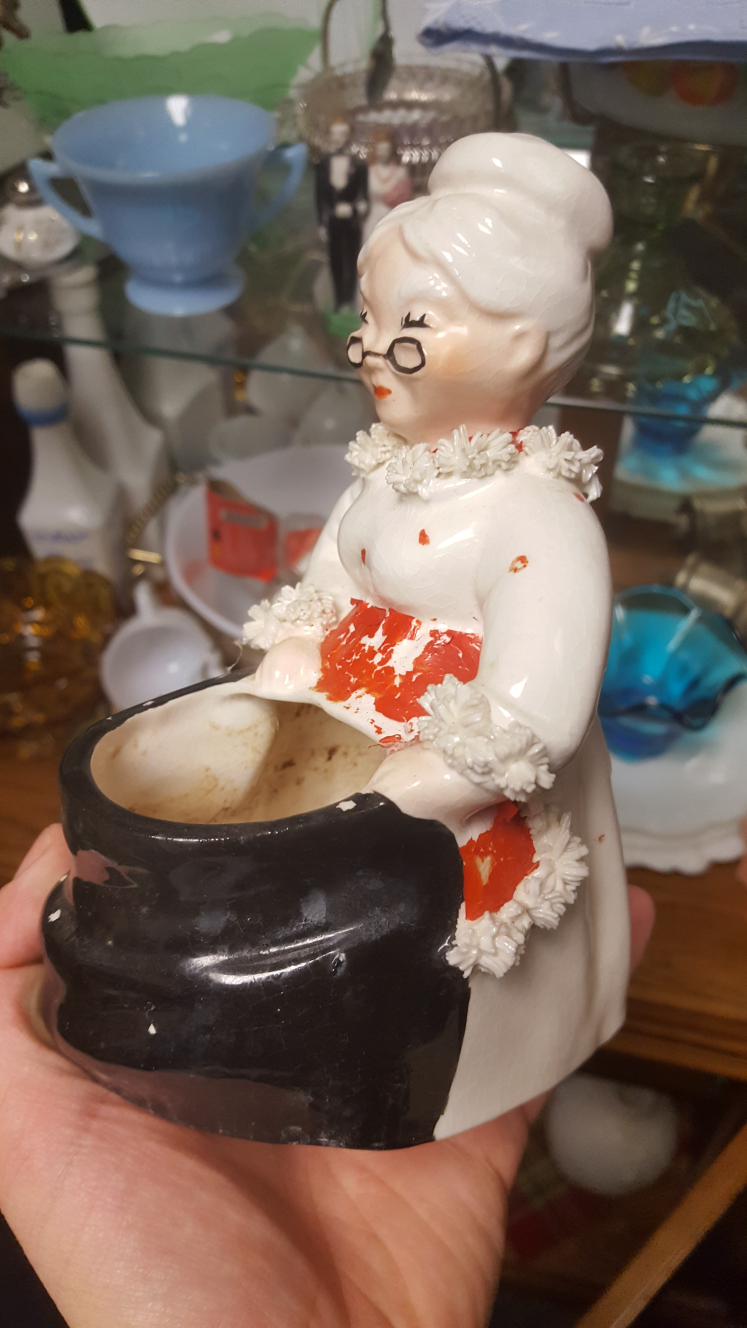 vintage ceramic mrs clause - photo 4