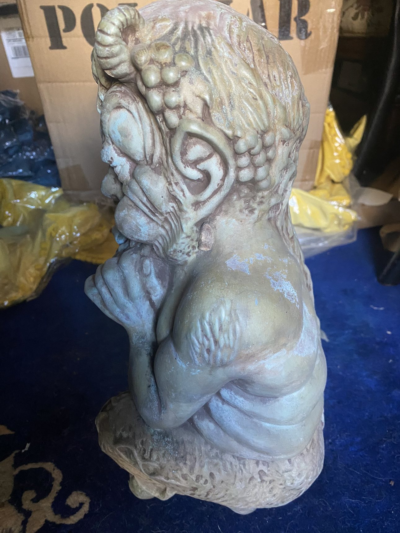 Antique Home decor Satyr, Gargoyle Greek Mythology Statue - photo 4