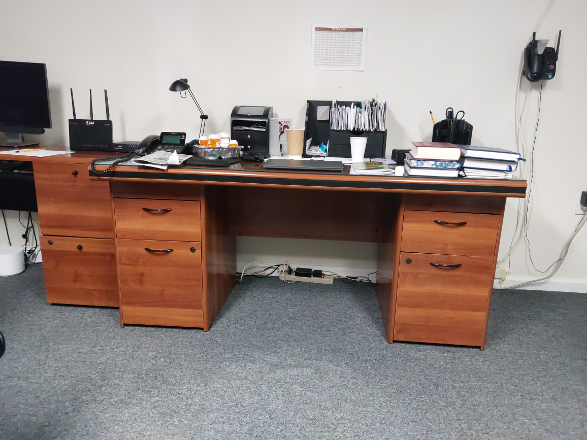 solid Italian wood desk - photo 2