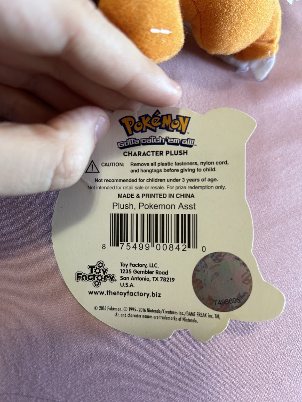 Charmander Plush Toy | Official Pokémon | 2016 Make image indicator(2)