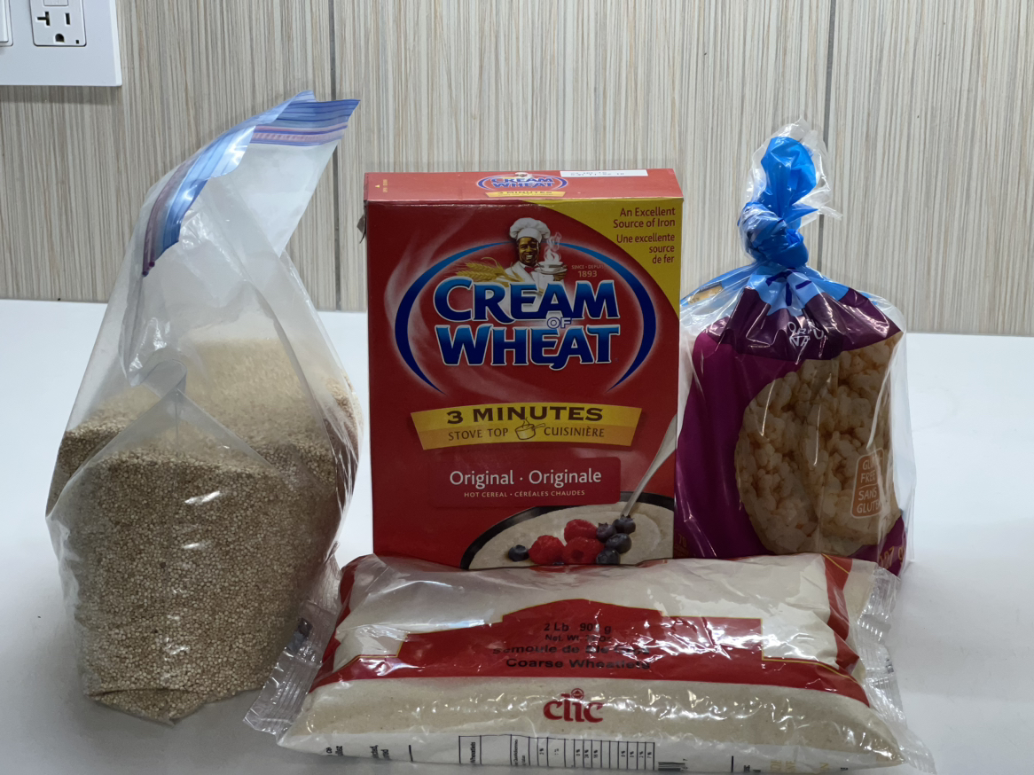 Quinoa, Cream of Wheat