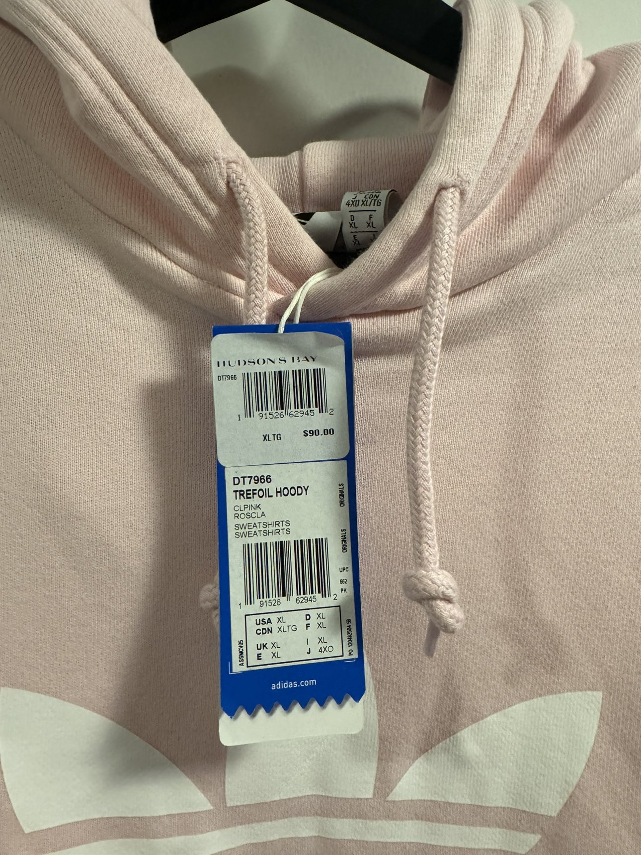 Men’s Adidas Hoodie - Pink - Size XL - photo 2