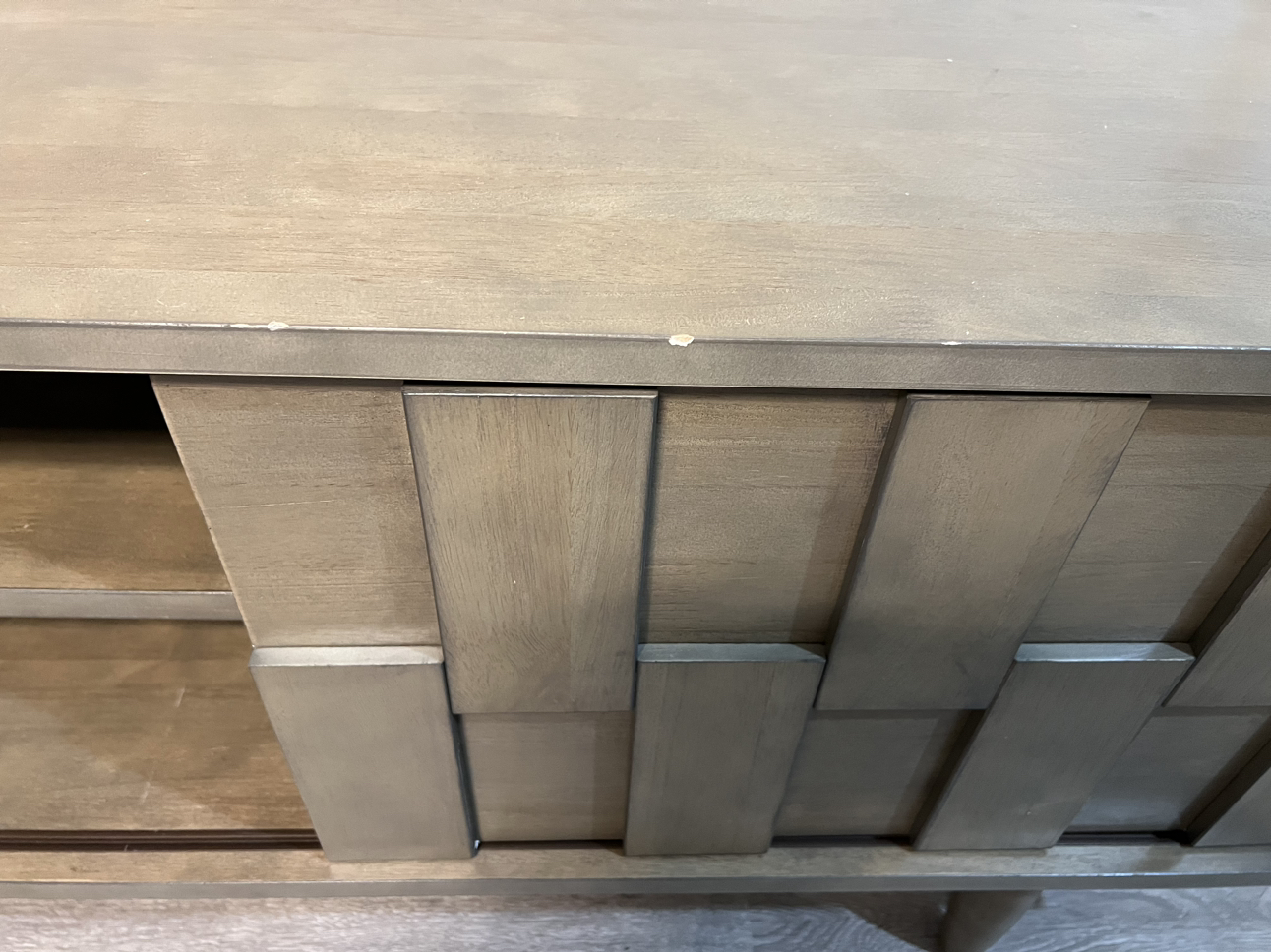 Modern Wooden TV Console - photo 2