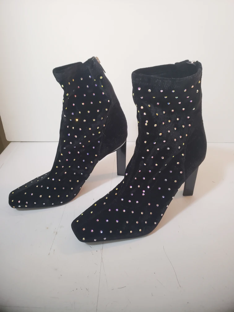 sparkly high heel boots size us 11 4/inch heel - photo 5