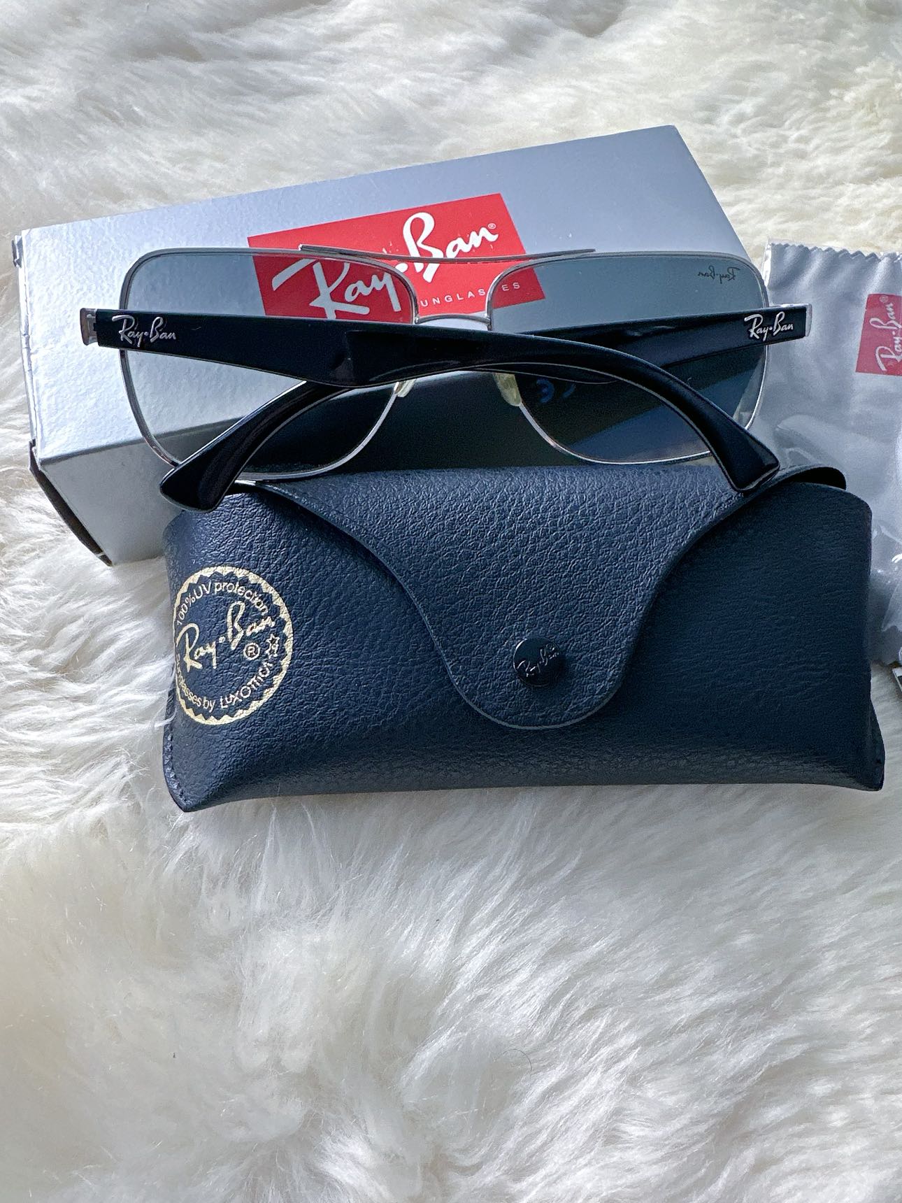 Ray-Ban Gunmetal Gray Lens 60 Unisex image indicator(5)