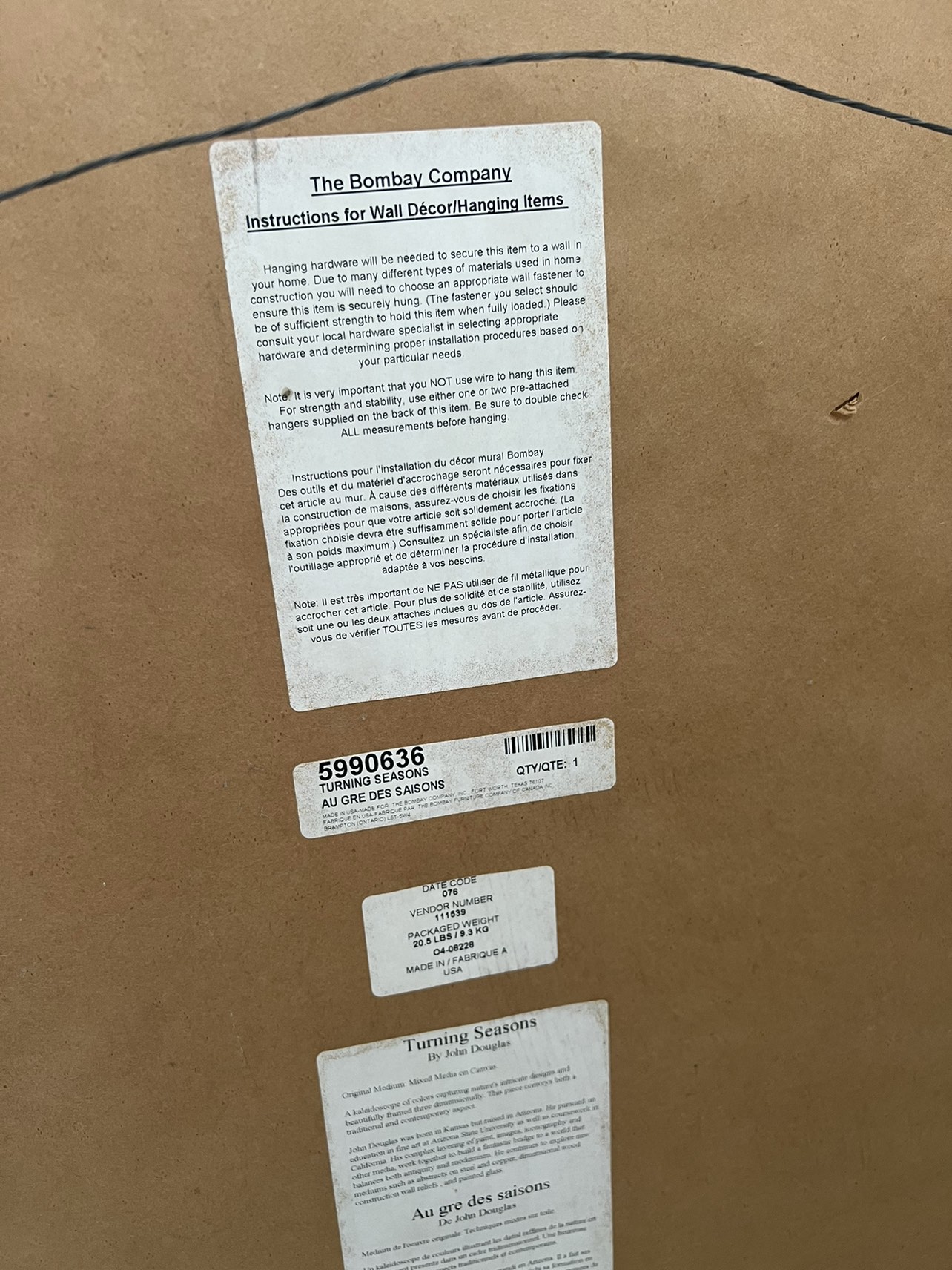 Wall decor Bombay Co image indicator(5)