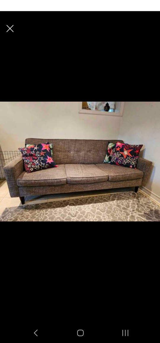 3 seater grey couch