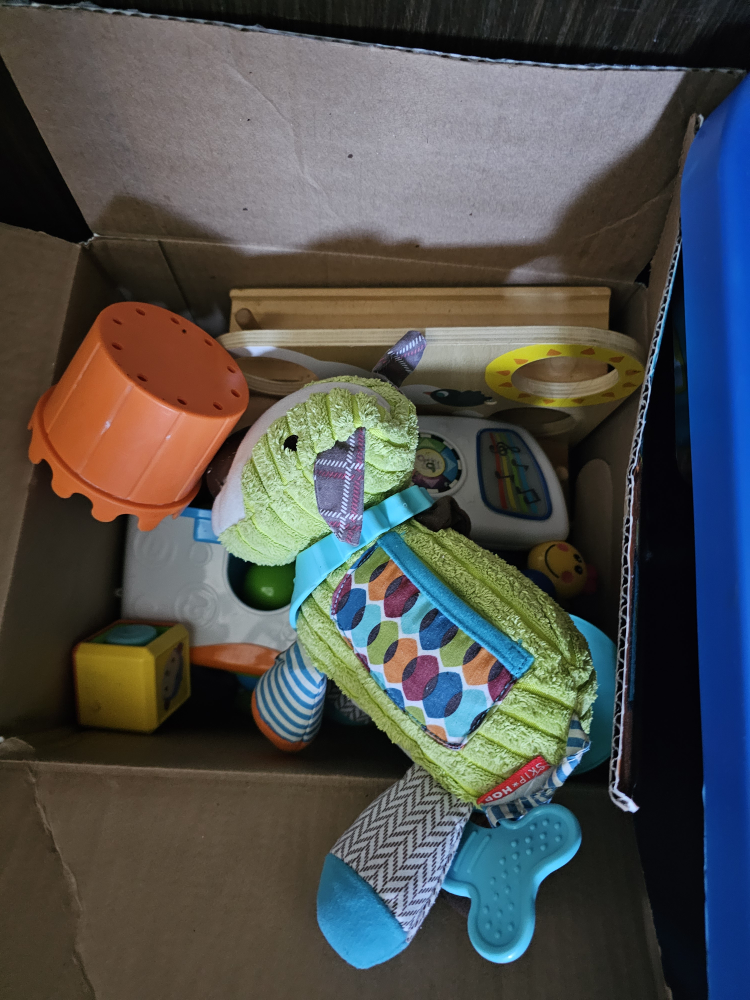 Box of baby toys 🥕