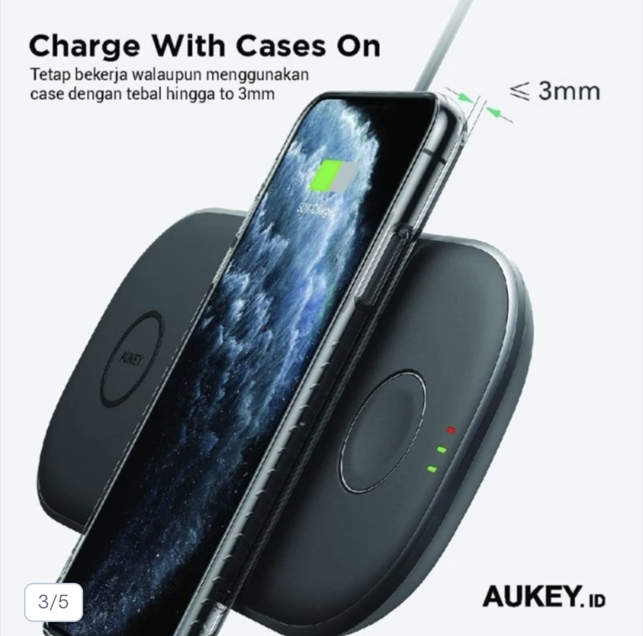 *Brand New* LC-Q10 3-in-1 Trio Fast Wireless Charging Pad - photo 4