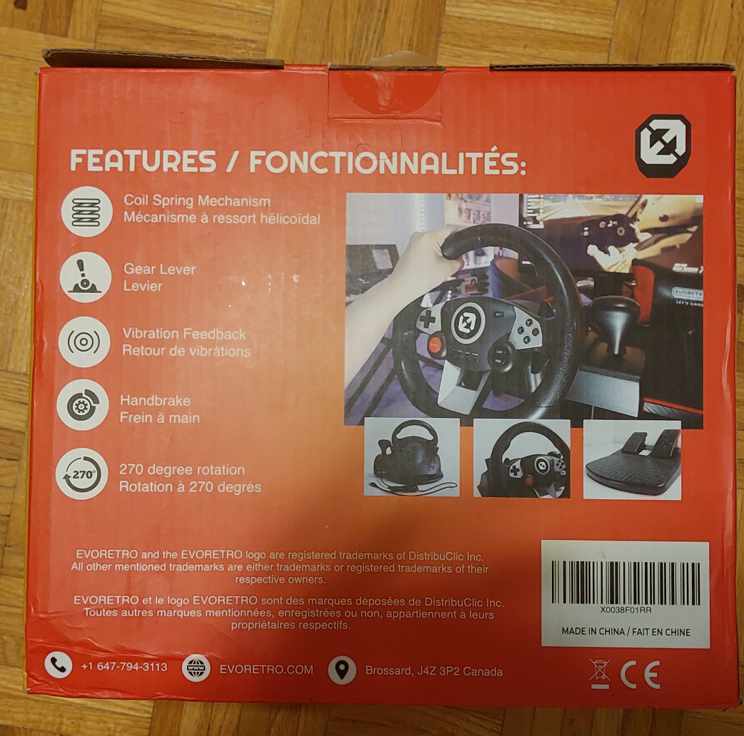 FURY GT-EV3 RACING WHEEL AND PEDAL SET image indicator(3)