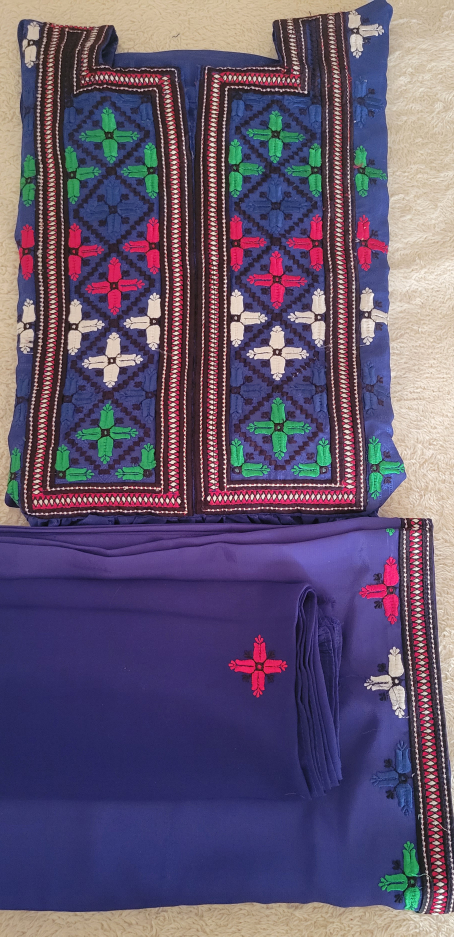 Pakistani/ balochi Embroidered Red Suite For Eid/ Parties wear image indicator(9)