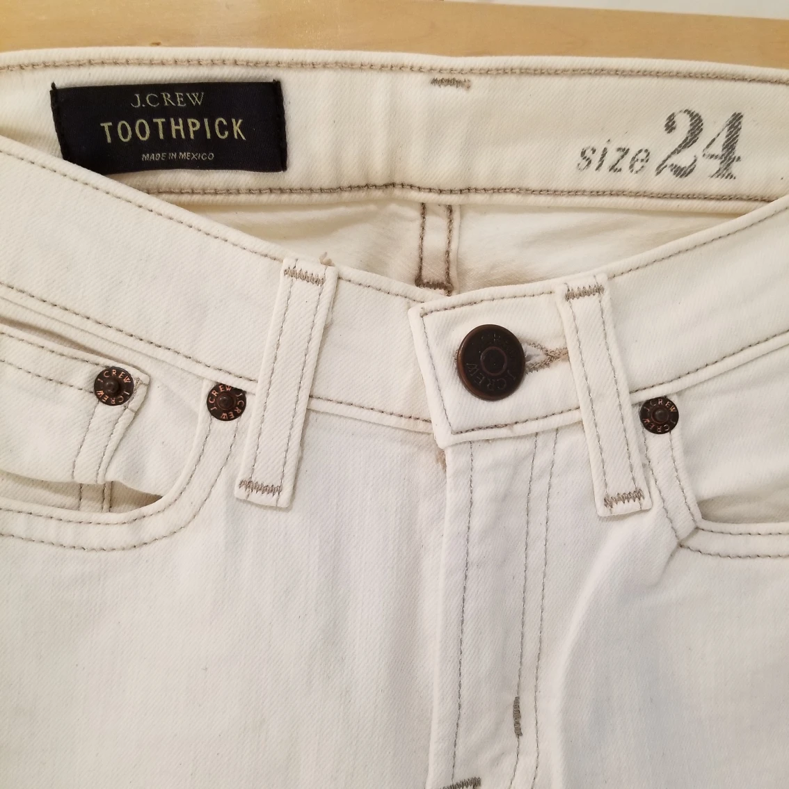 J Crew Toothpick Jeans sz 24 image indicator(2)