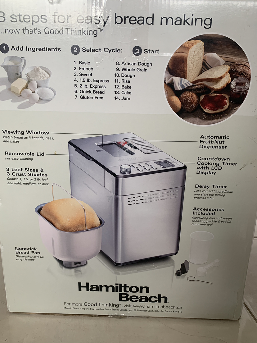 Premium dough and bread maker with 14 programmed cycles image indicator(2)