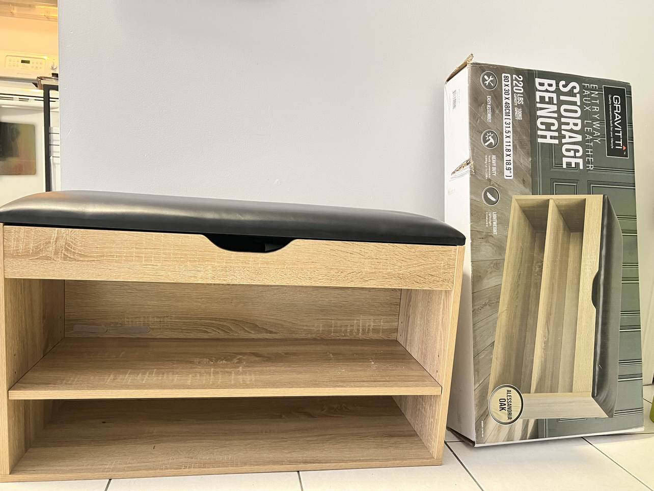Entryway shoe bench with storage - Shoe rack