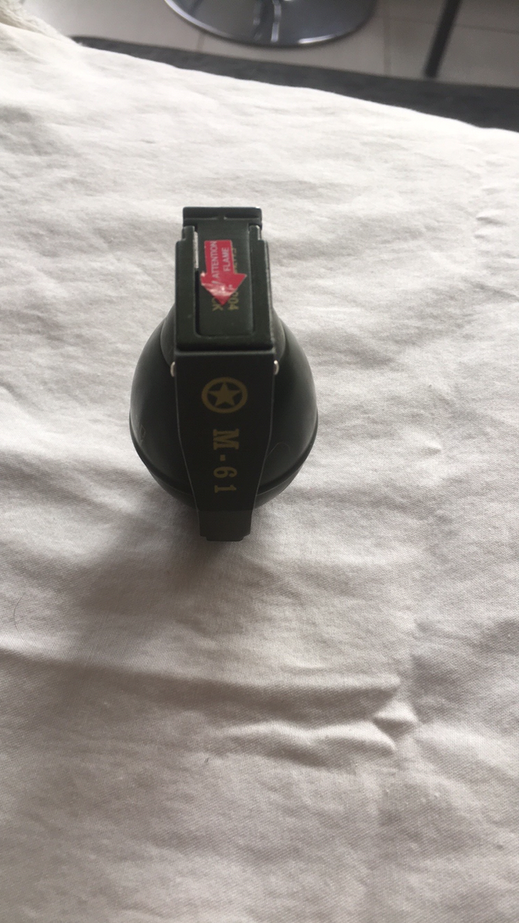 Deluxe Frag Grenade Deluxe Refillable Butane Torch Lighter image indicator(3)