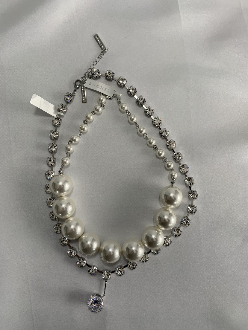 Faux Pearl and Gem Layered Chokers❄️ image indicator(2)