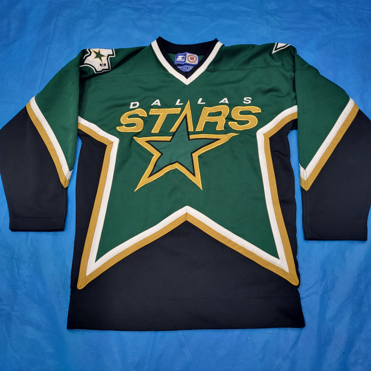 Vintage 90s STARTER Dallas Stars Hockey Jersey Mens Small thumbnail