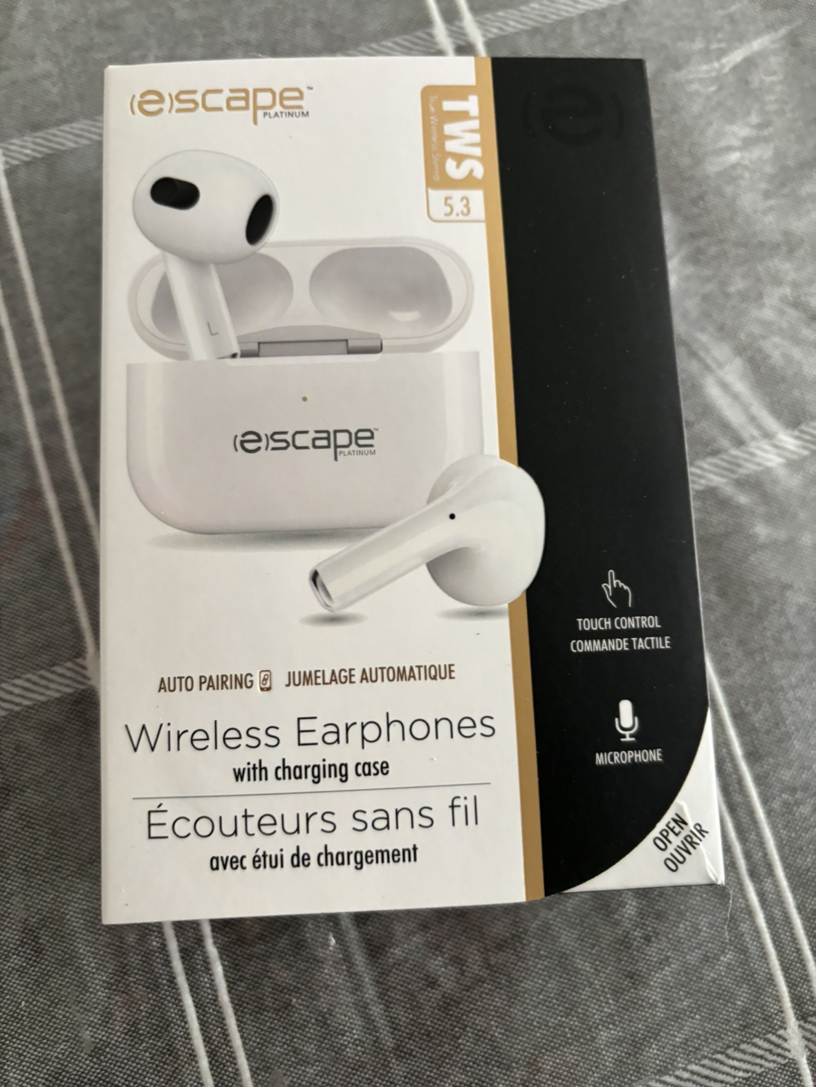 escape wireless earphones with charging case and microphone - photo 3