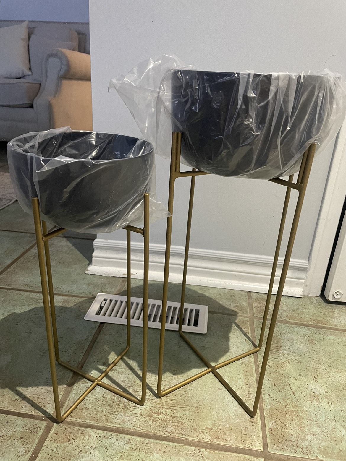 plant stands metal set - photo 2