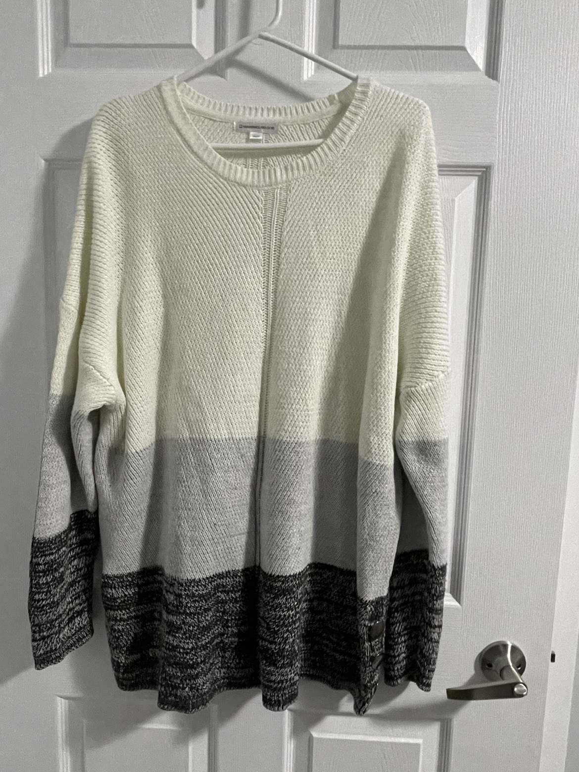 Ladies Plus Size 3 Tone Sweater
