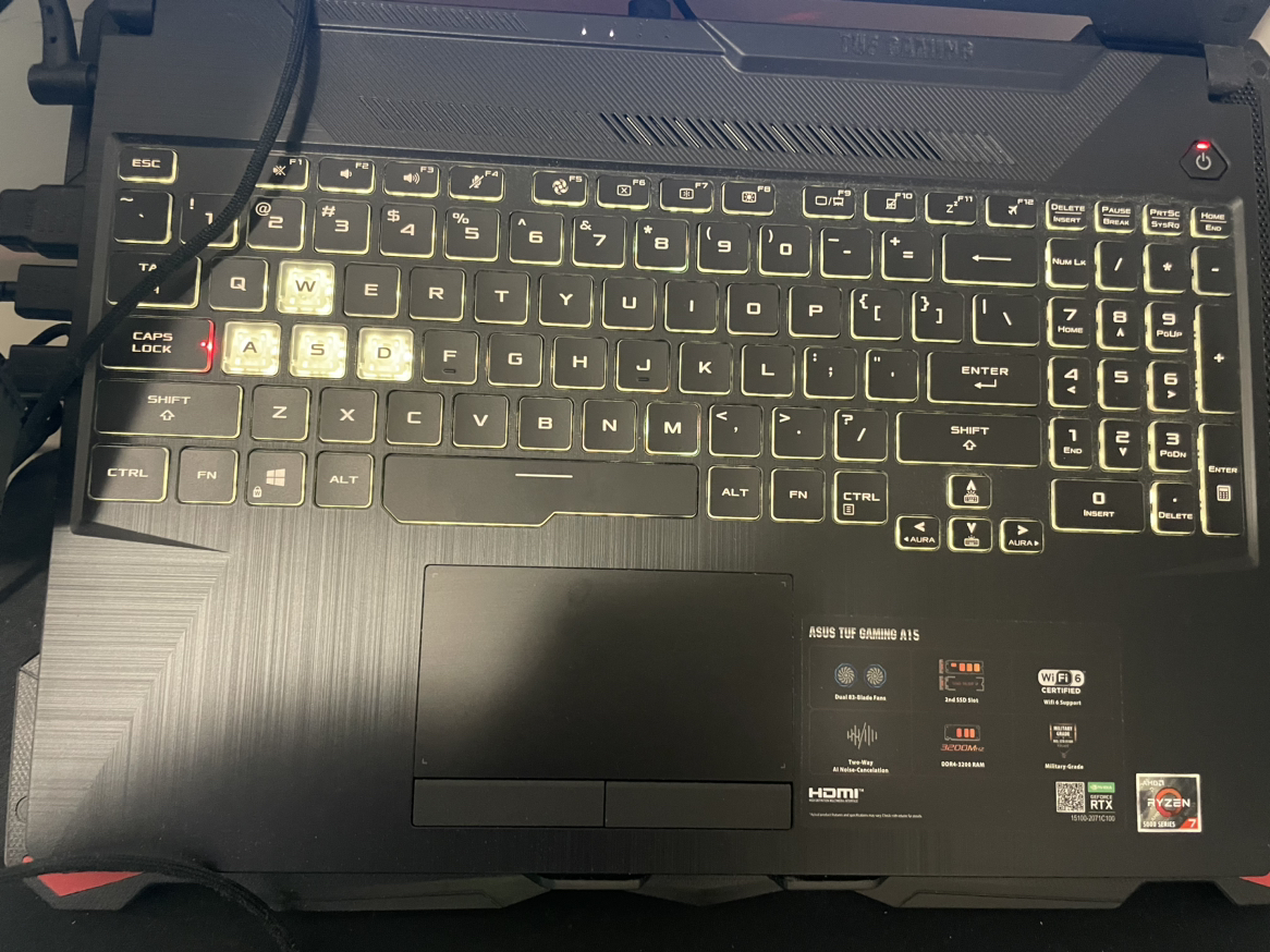 ASUS TUF Gaming laptop, RTX 3060 / RAM 16GB / AMD Ryzen 7 5800 H - photo 3